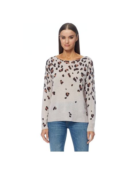 360 Cashmere Tavi Gradient Leopard Crew Knit Women From Young Ideas Uk