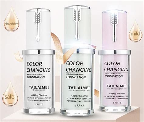 New TLM Color Changing Foundation Base 40ML Makeup Cosmetics Primer ...