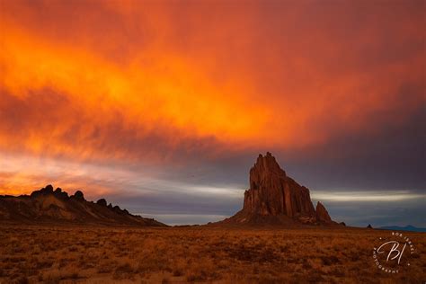 Fire Over Shiprock Or So It Seems Focal World