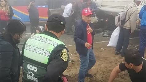 Accidente En La Variante De Pasamayo Reportan Heridos Tras Choque