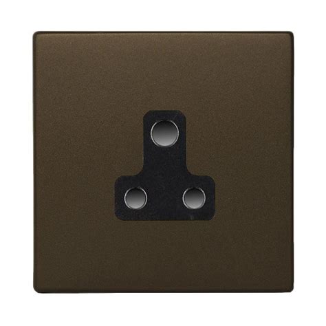 Hamilton Hartland Cfx Richmond Bronze 1 Gang 5a Unswitched Socket With Black Insert Ukes