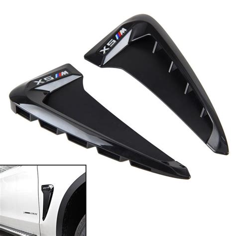 Side Body Marker Fender Air Wing Vent Trim Cover Chrome For Bmw X5 F15 2014 2017 Car Exterior