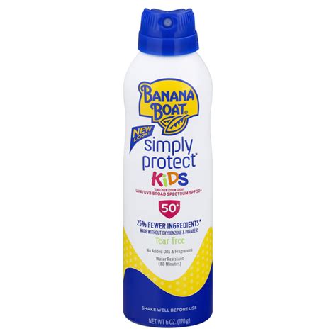 Save On Banana Boat Simply Protect Kids Sunscreen Lotion Spray Spf 50