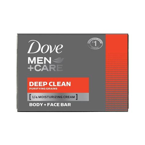 Dove Men Care Deep Clean Body And Face Bar Soap 4pk 3 75oz Each 15 Oz