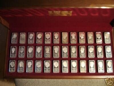 Danbury Presidential silver ingot collection | #35189586