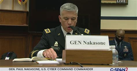 NSA Director General Paul Nakasone Opening Statement on Cyberspace ...