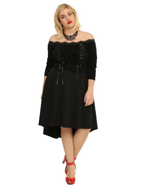 Tripp Black Lace Up Hi Low Dress Plus Size Hot Topic