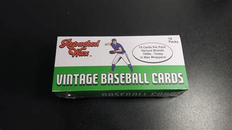 Opening Repacked Wax Baseball Cards YouTube