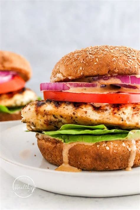 Grilled Chicken Sandwich Recipe A Pinch Of Healthy