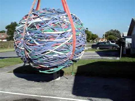 World S Largest Rubber Band Ball Megaton Lbs Youtube