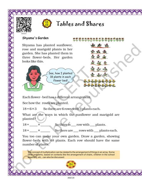 Ncert Book For Class 4 Maths Chapter 11 Tables And Shares Indcareer Schools