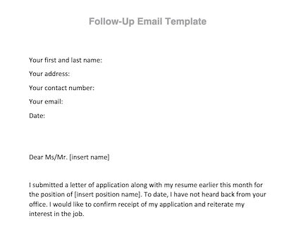 Follow-Up Email With a Free Downloadable Template