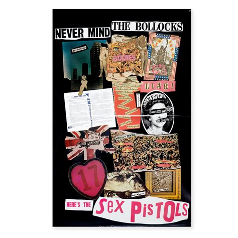 Bonhams The Sex Pistols An Original Promotional Poster For Never Mind The Bollocks Heres The