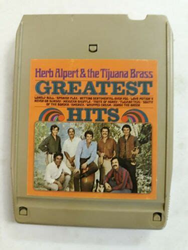 8 Track Tape Herb Albert The Tijuana Brass Greatest Hits EBay