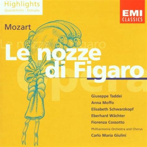 Mozart Le Nozze Di Figaro Highlights Aufnahme London