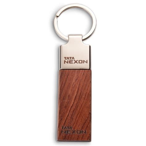 Wooden Keychain W Metal Giftarget Inc