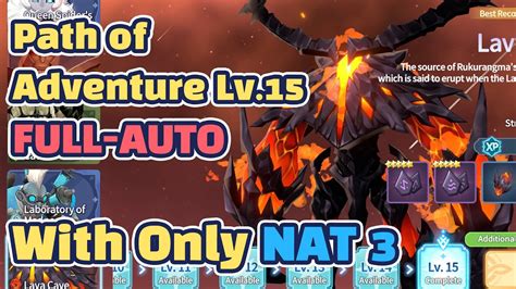 Summoners War Chronicles Rune Farming Lava Cave Lv 15 FULL AUTO