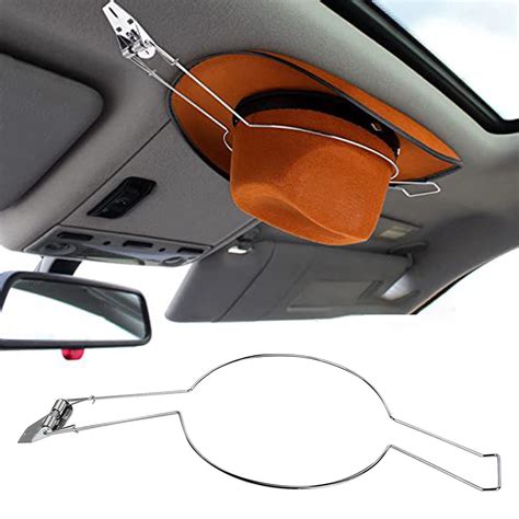 Linashi Sturdy Car Hat Organizer Easy Install Cowboy Hat Rack Keep Your