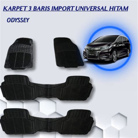 Jual Karpet Baris Import Universal Hitam V Mobil Odyssey Jakarta