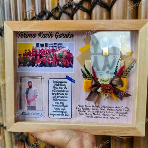 Jual Pigura Buket Antam Viral Hadiah Ultah Kado Pernikahan Wisuda