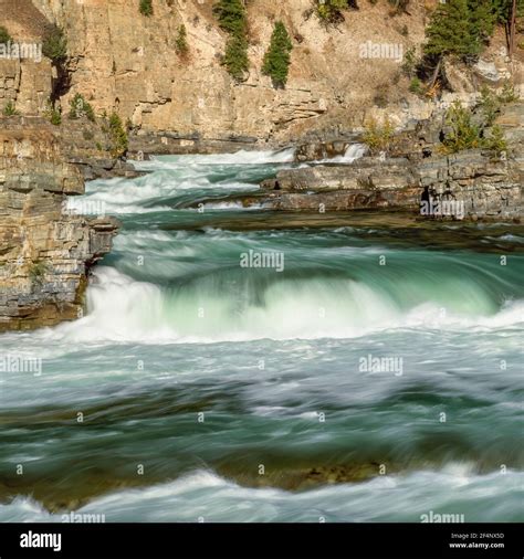 Cascades On The Kootenai River Below Kootenai Falls Near Troy Montana