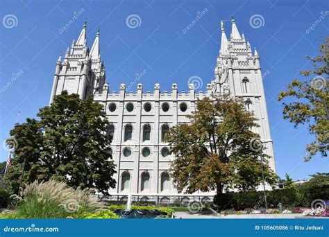 Mormon Temple in Salt Lake City, Utah Stock Photo - Image of city ...