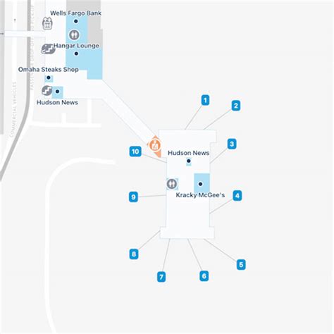 Omaha Eppley Airfield Airport Map | OMA Terminal Guide