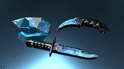 CS2 Skins Artworks Featuring Blue Gems - CSGO Blue Gem