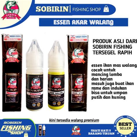 Jual Essen Ikan Mas Akar Walang Sobirin Fishing 15ml AKAR WALANG