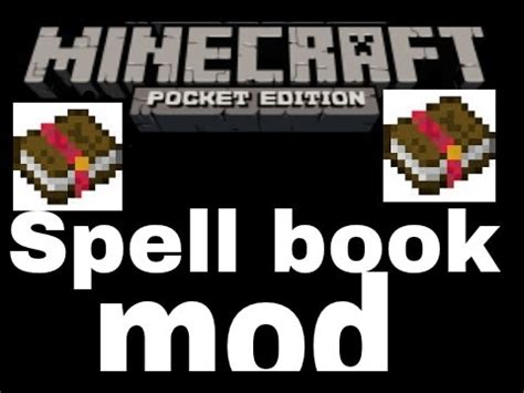 MineCraft Pocket Edition Spell Book Mod YouTube