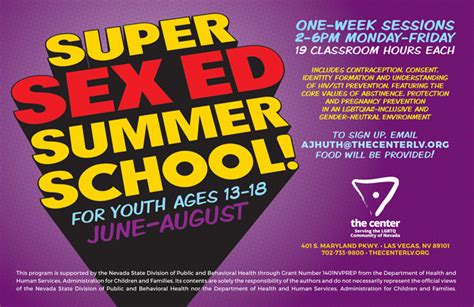 Super Sex Ed Summer School Allows Teens To Learn Lgbtqia2 Inclusive Sex