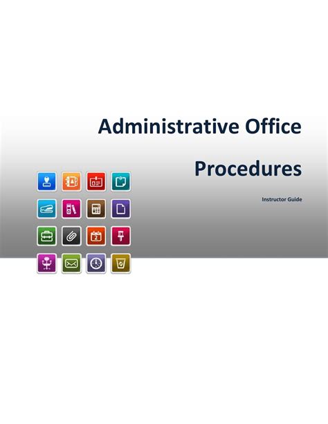 Administrative Office Procedures Sample Manual By Courseware Issuu