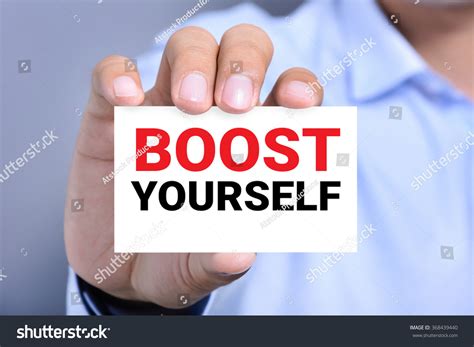 boost  message  card shown stock photo edit
