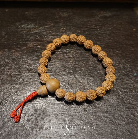 Braccialetto Mala Di Rudraksha Naturale Tibet Milano