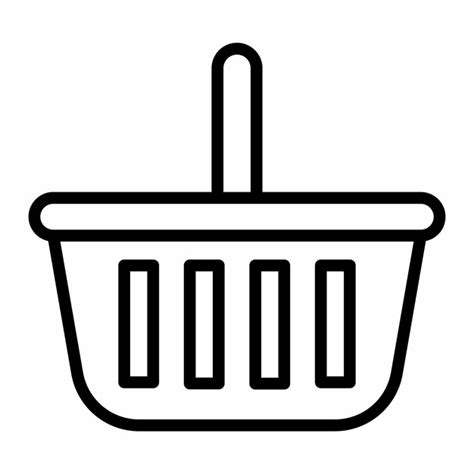 Premium Vector Basket Line Icon Vector Design Template And Ilustration