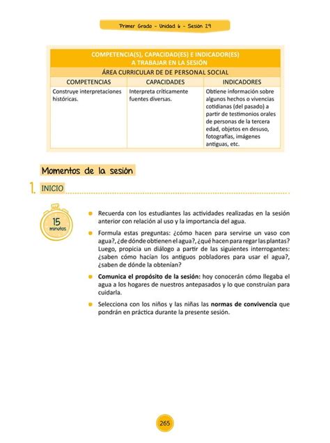 Documentos Primaria Sesiones Unidad06 Primer Grado Integrados 1g U6