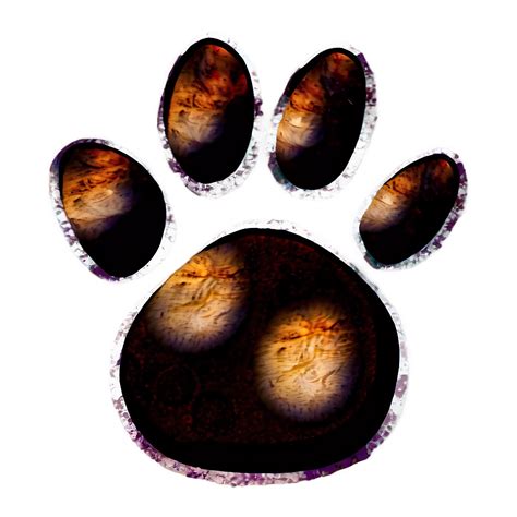 Download Grunge Paw Print Png Pny