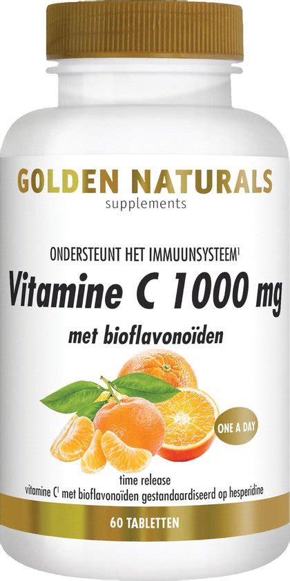 Golden Naturals Vitamine C Mg Met Bioflavono Den Veganistische