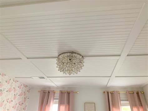 Nautical Farmhouse Beadboard Ceiling Growing Up Kemper