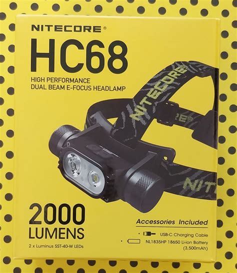 Nitecore Hc Headlamp Lumens With Adjustable Ratio Mix Of Spot