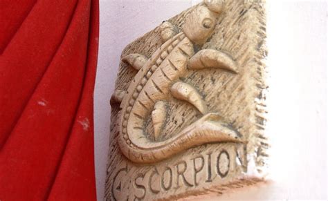 Escorpio Tallado En Piedra ImÁgenes Del Zodiaco 5000 Signos