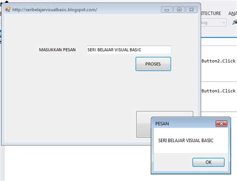 BELAJAR VISUAL BASIC MEMBUAT TEXTBOX LABEL DAN MSGBOX PADA VISUAL BASIC