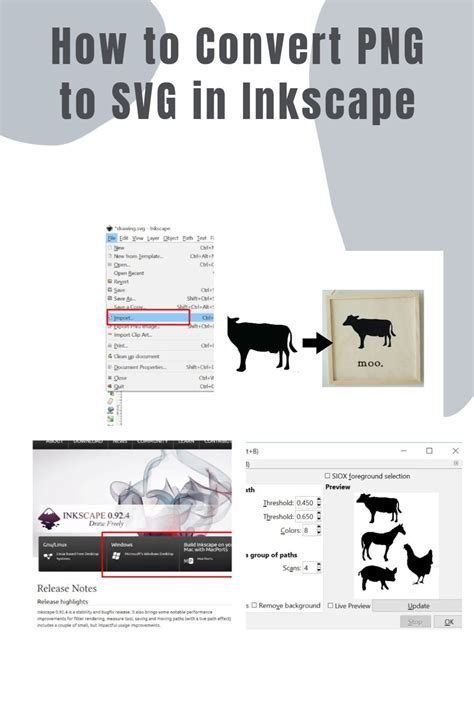 How To Convert Png To Svg In Inkscape Cricut Tutorials How To Use