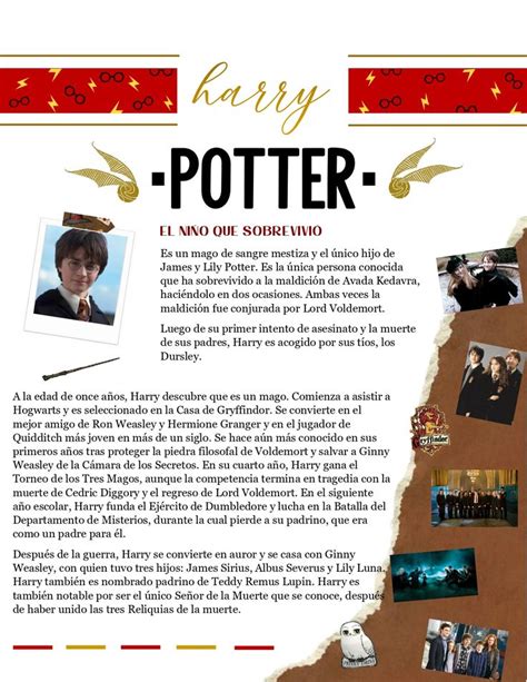 Apunte De Harry Potter Apuntes De Clase Carta De Harry Potter Harry