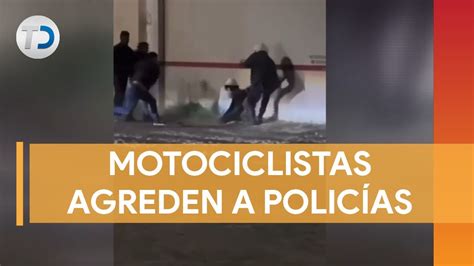 Motociclistas agreden a policías en Jalisco estaban bebiendo en la vía