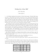 Problemset4 2016 1 Problem Set 4 Econ 120C Prof Yixiao Sun Due On