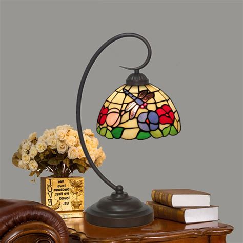 20 Cm European Stained Glass Dragonfly Style Tiffany Table Lamp Buy