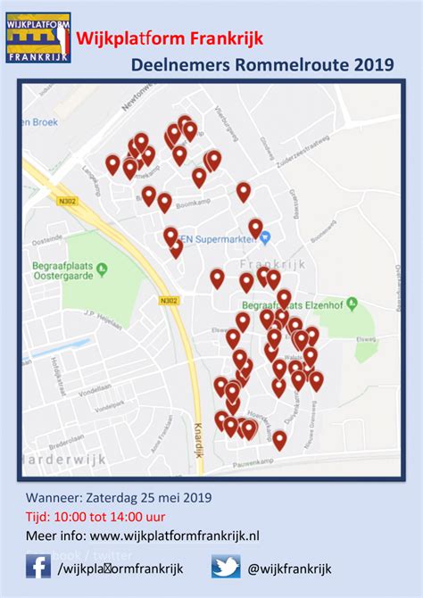 Update Rommelroute Zaterdag 25 Mei 2019 Wijkplatform Frankrijk