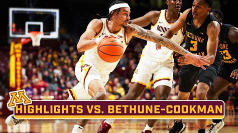 Bethune Cookman At Minnesota Highlights Big Ten Basketball Nov 6