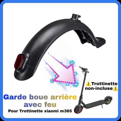 Garde Boue arrière pour Xiaomi M365 Avec Feu Arrière compatible